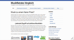 Desktop Screenshot of musikflatrates-vergleich.de